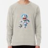 ssrcolightweight sweatshirtmensoatmeal heatherfrontsquare productx1000 bgf8f8f8 6 - Doraemon Merch